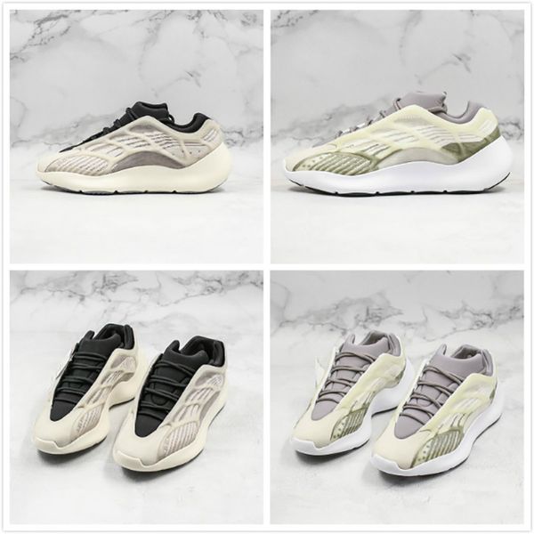 

kanye west foam runner 700 v3 sneakers for men kanyewest 700v3 casual shoes men white skeleton shoes women light trainers male shoes, Black