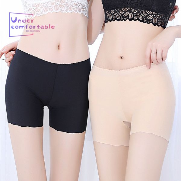 

women safety short pants seamless female high waist ultra-thin panties boyshorts pants girls slimming underwear lingerie briefs