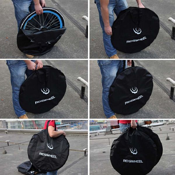 

roswheel 1pcs / 2pcs bicycle cycling road mtb mountain bike single wheel carrier bag carrying package for bicycle wheel