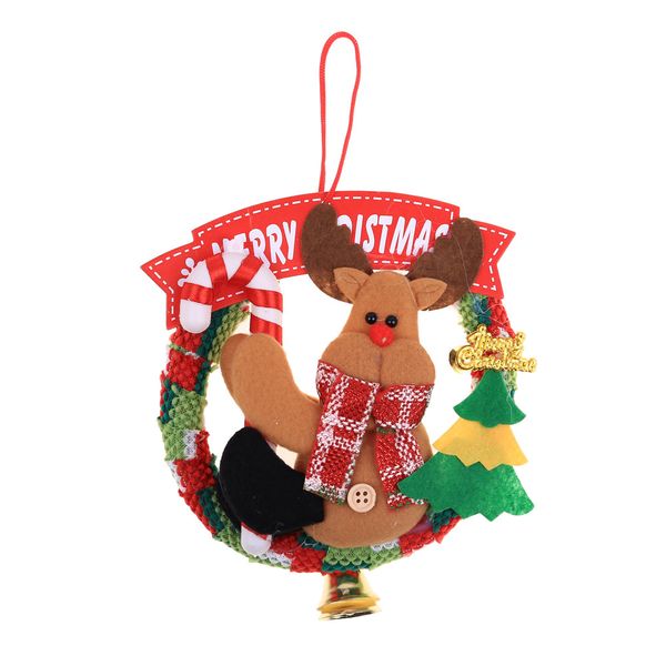 

new merry christmas tree decoration felt pendant santa claus door hanging christmas tree home decor ornaments xmas gift 1pcs*8