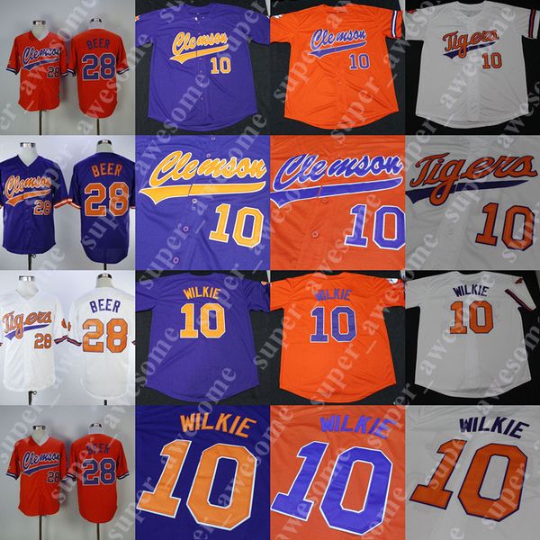 

Clemson Tigers Baseball Jersey Seth Beer Sam Hall Grayson Byrd Kyle Wilkie Logan Davidson Brooks Crawford Kier Meredith Greene Carson Spiers