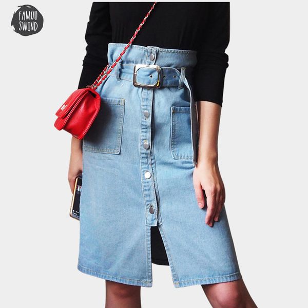 

2019 autumn dress new autumn spring women strap casual spaghetti buttons belt denim high waist dress midi backless dr6215, Black;gray