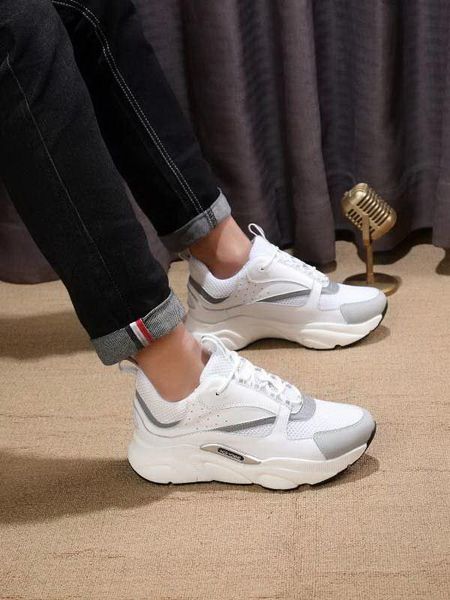 

b22 sneaker calfskin trainers men low high-end old casual shoes women flat canvas sneaker retro patchwork cotton laces 35-44, Black