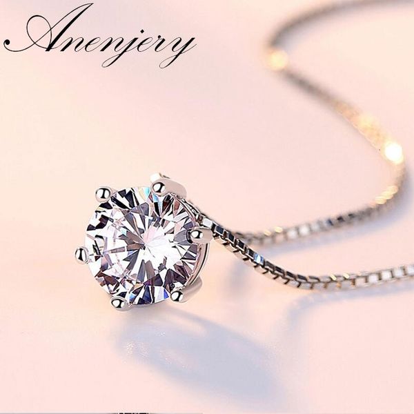 

925 sterling silver necklace aaa cz zirconia pendant necklace for women chain collares haddock choker