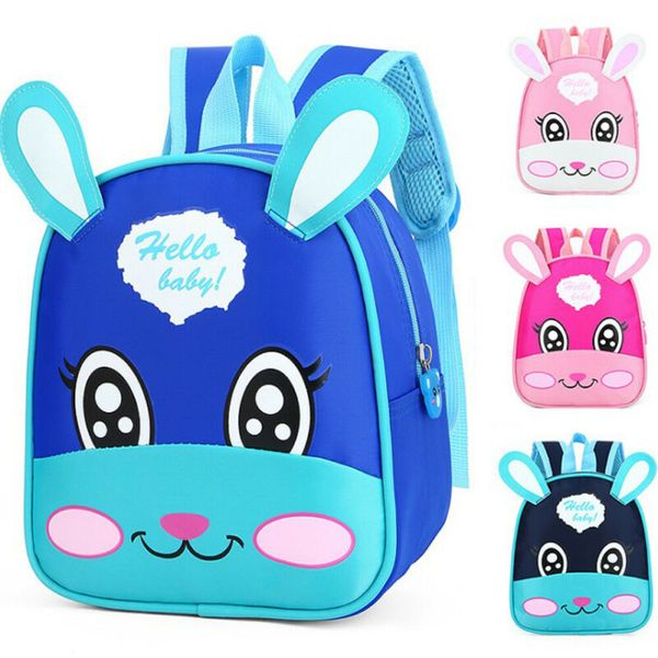 

2019 new toddler baby boy girl school bag cute cartoon waterproof nylon backpack kindergarten backpack