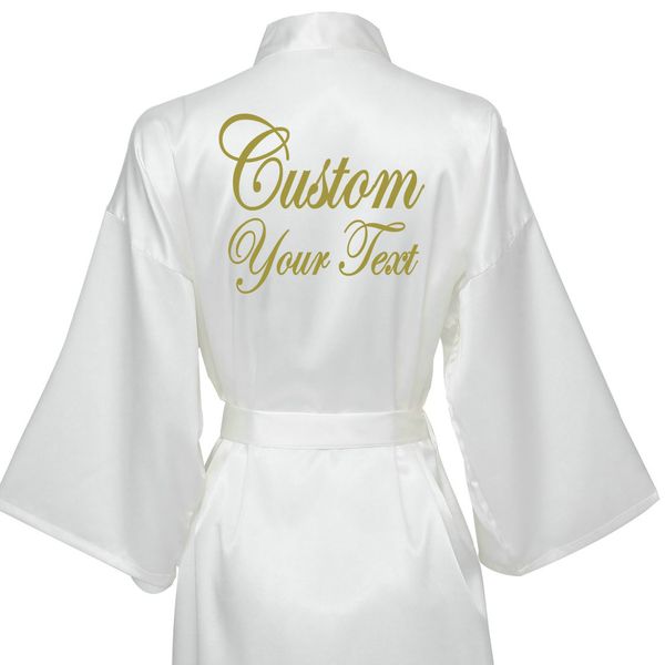 

personalised robe silk robe bathrobe women short satin robe women peignoir womens sleepwear robes womens dressing gown, Black;red
