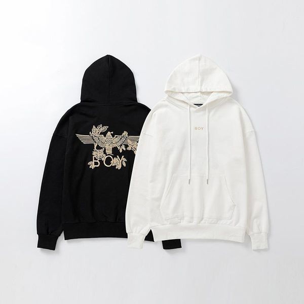 

boy london mens designer hoodies famous brand mens pullover by men women winter and fall casual eagle print hoodies jacket, Black