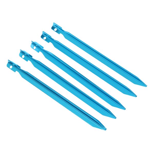 

5pieces outdoor beach camping fishing awning 18cm aluminum tent stakes pegs