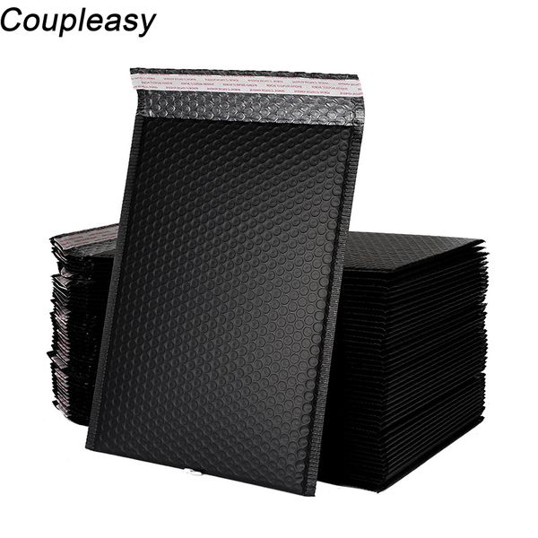 

20pcs matte black bubble envelopes plastic foam mailer bag self seal shipping padded envelopes waterproof courier bags 7 sizes