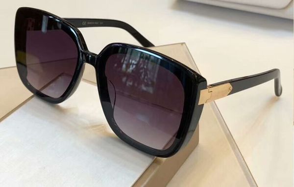 

gold/black square sunglasses grey shaded sun glasses women sunglasses new wth box, White;black