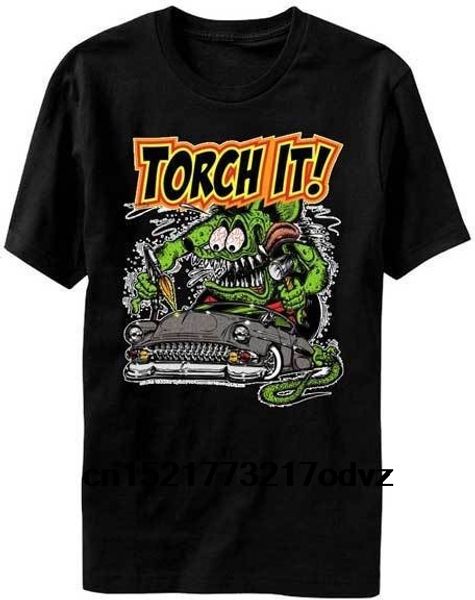 

men t shirt rat fink torch it black graphic tee cool o neck for t-shirt novelty tshirt women, White;black