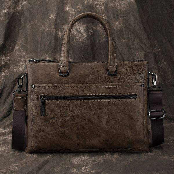 

royal bagger lapbriefcase handbag for men genuine cow leather business travel high capacity cool big handbag casual