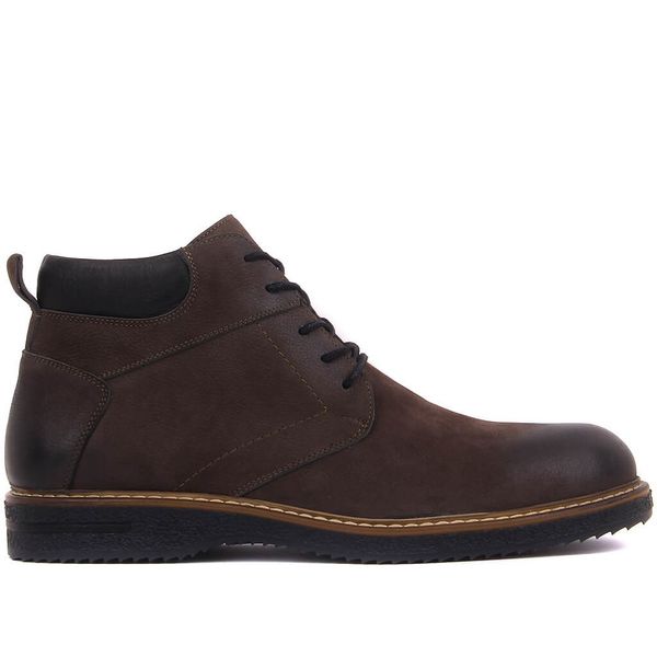 

sail lakers-anthracite nubuck lace-up men boots, Black