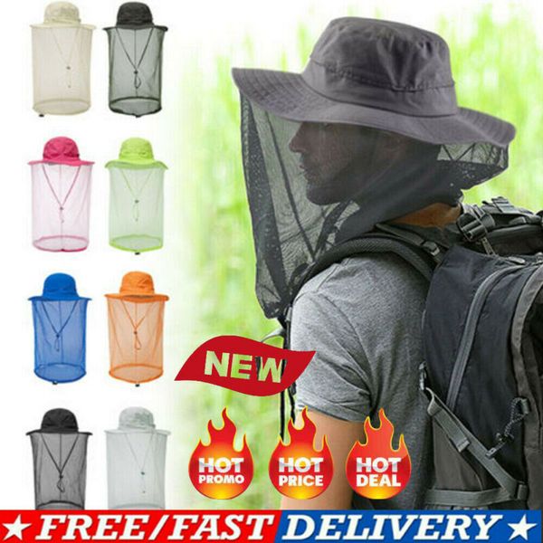 

outdoor moskito kopf netz hut wandern angeln sun bee bug mesh gesichtsschutz