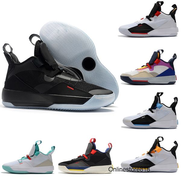 

2020 new jumpman xxxiii 33 mens basketball shoes 33s multicolors black white green yellow trainers sneakers size 40-46