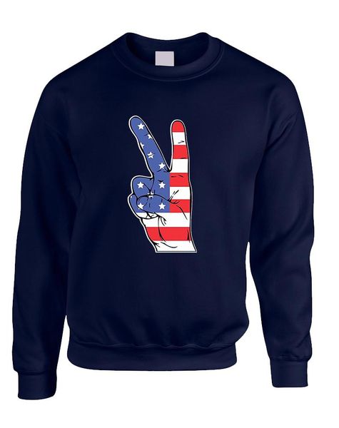 

mjartoria 2019 mens hoodies v gesture print for american flag o-neck hoodies spring autumn casual pullover sweatshirt, Black