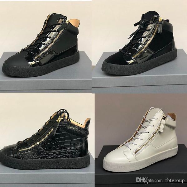 

designer shoes women men arena race sneaker runner retro sports trainers gold side zips mid-sneaker high quality, Black