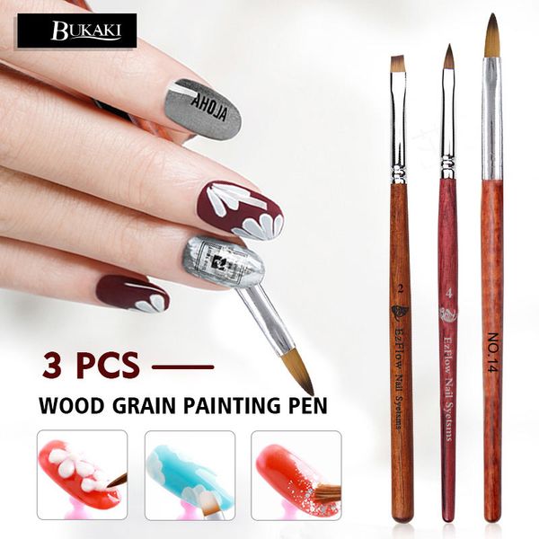 

bukaki dotting painting drawing pen nail art brush gel uv gel nail builder tool for manicure, Silver