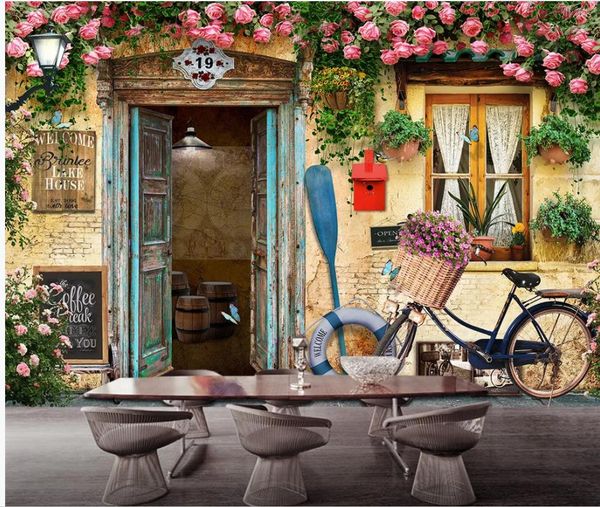 

mediterranean window rose roses background wall wallpaper for walls 3 d for living room