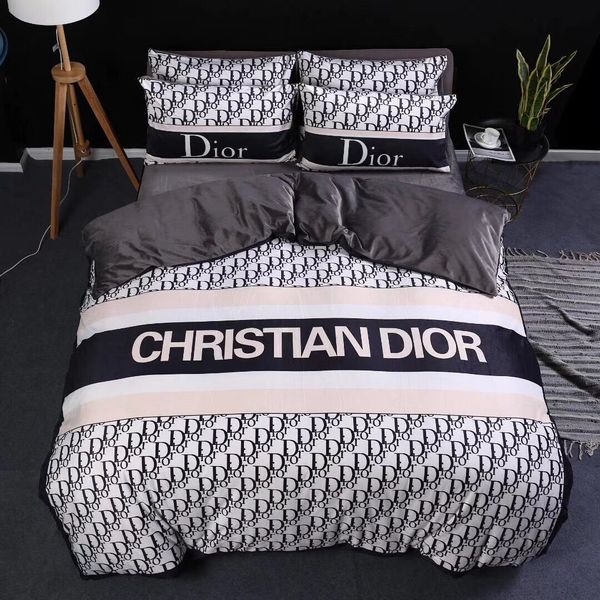 2019 2020 Chic Bedding Sets Designer Black Queen Fashion Velvet