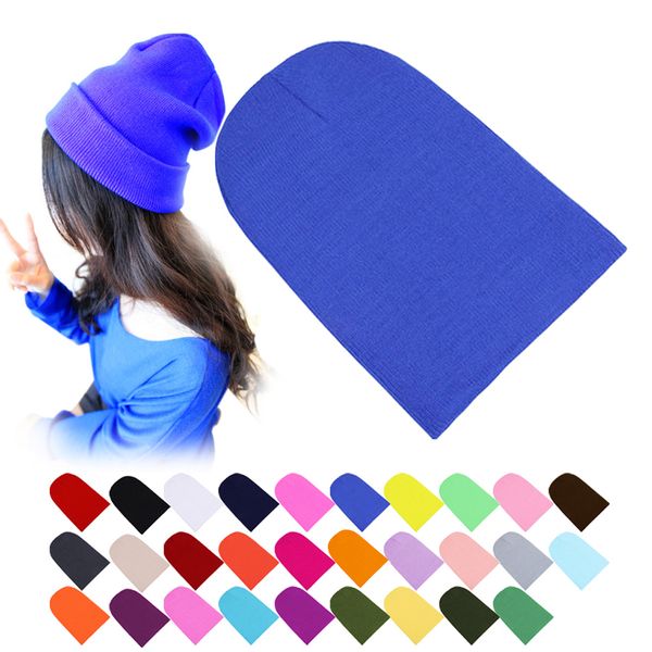 

29 colors 2019 autumn winter warm hat women men wool tabby elastic beanie hedging caps student