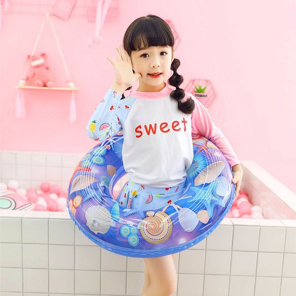 

2019 summer thick inflatable swimming ring children blue shell swimming ring starfish lifebuoy