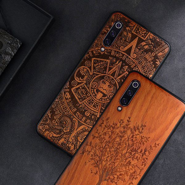 

2019 новый для Xiaomi Mi 9 Case тонкий деревянный задняя крышка TPU бампер Case на Xiaomi Mi 9 Xiomi Mi9