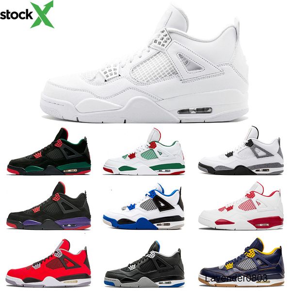 

black white pizzeria 4 4s men basketball shoes raptors royalty pure money cactus jack fire red bred blue mens sprots shoe sneakers ale