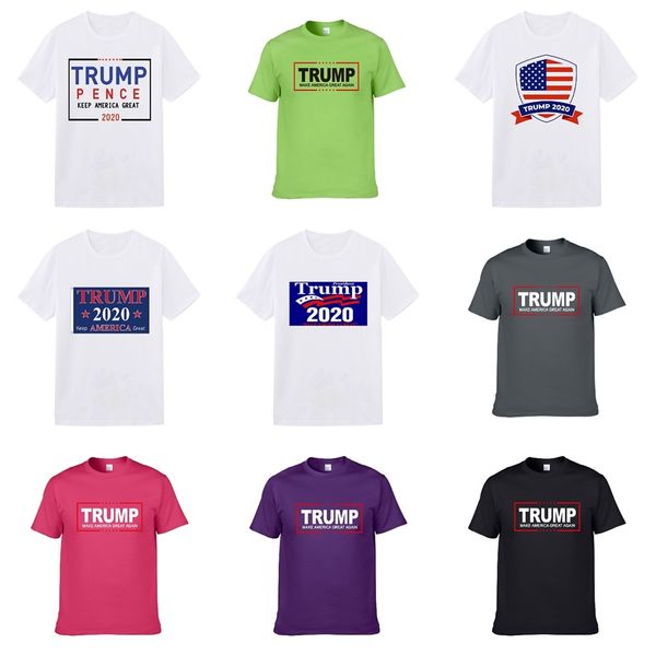 

the latest men's designer adi brand o-neck short-sleeved trump t-shirt men's fashion graffiti printing cotton funny trump t-shirt, White;black