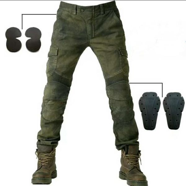 

army green джинсы досуг мотоциклетных брюки джинсов локомотивного мотоцикл брюки