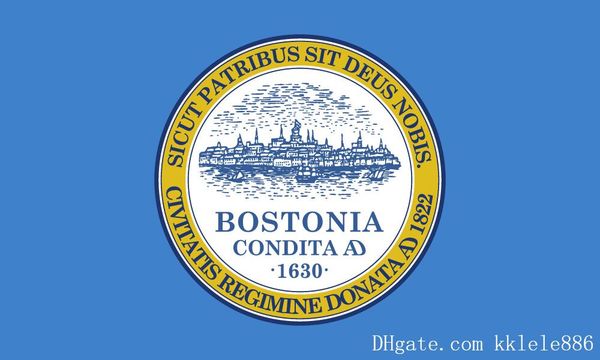 2020 Boston City Flag 90 X 150 Cm Polyester Massachusetts State