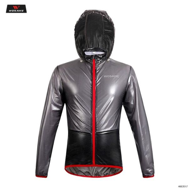 

wosawe outdoor sports waterproof motorcycles rain jackets wih caps men women windproof running cycling moto water coats