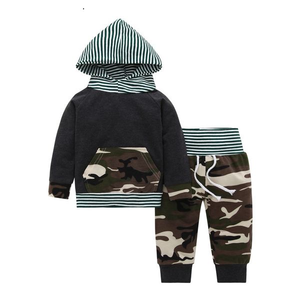 

cospot baby boys clothing set children camo suit hoodies+pants kids hooded outfit bebes pullover & joggers baby boy clothes 25, White
