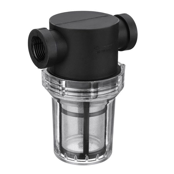 

1/2 3/4 1 inline mesh strainer water pump filter garden irigation interface