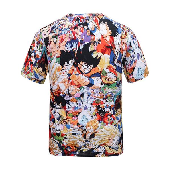 

cartoon summer cartoon tshirt men women anime camiseta dragon ball funny print 3d t shirt casual t-shirt camiseta 3d hombre newest, White;black
