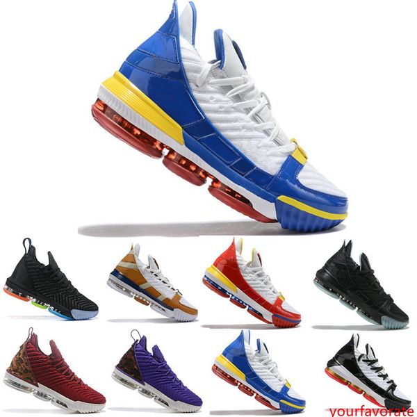 

2019 lbjames 16 glow in the dark basketball shoes remix mens sport sneaker king superbron sb blue red trainer sports size 7-12