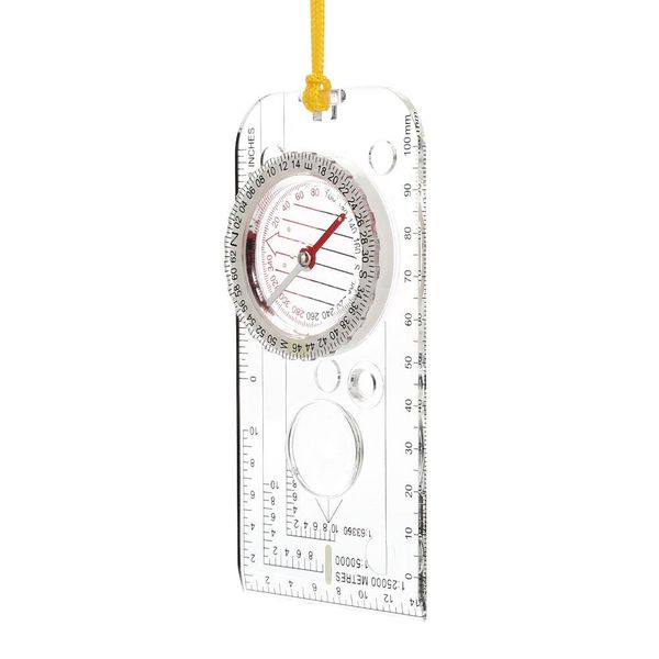 

portable dc40 abs camping direction compass dial navigation outdoor tool map ruler military waterproof refined scale