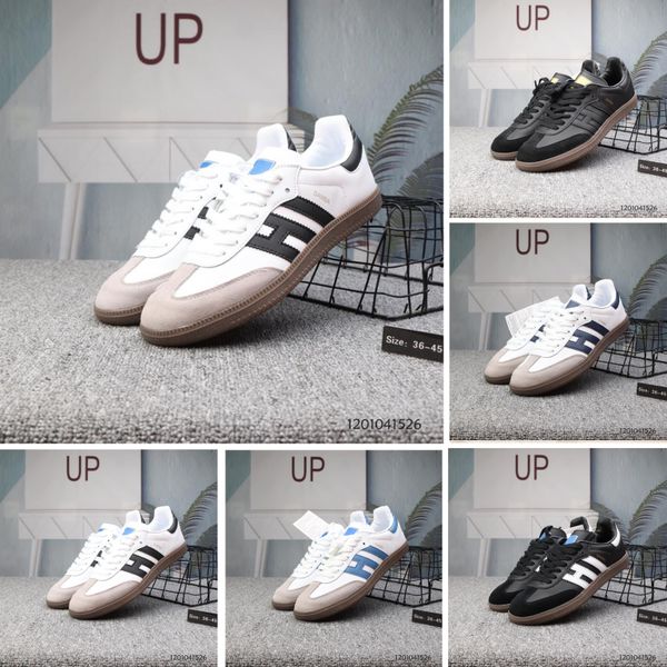 

2019 samba trainers mens casual shoes fashion designer brand leather gazelle og black white pink men runner womens sneakers sports shoes