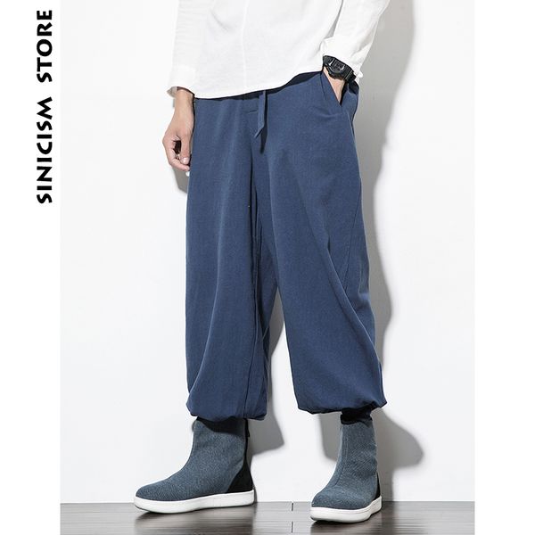 

sinicism store harem pants solid designer 2019 man streetwear straight joggers pants male harajuku loose trousers men sweatpants, Black