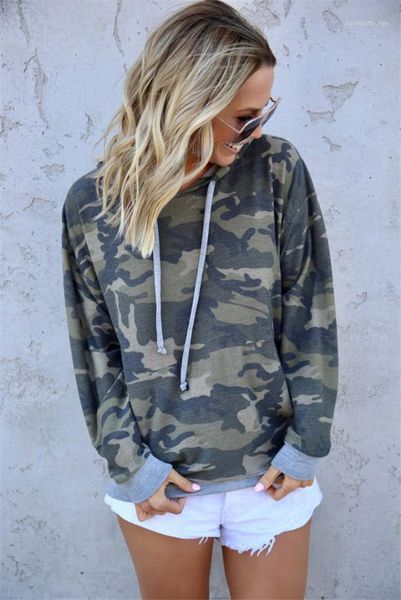 

camouflage womens hoodies handsome popular series long sleeves hoodies pullover vintage belt high street tactical, Black