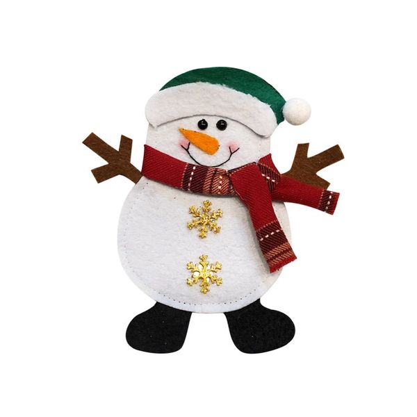 

3pcs christmas tableware dinner knife fork holder table decorations