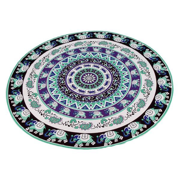 

brand round printed beach towel beach towels circle women yoga mat picnic throw blanket 2017 tapestry cover up de plage may26