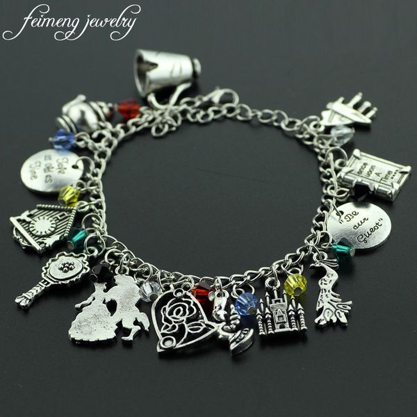 

feimeng jewelry charm bracelet cup kettle beast prince and bracelets for women fashion gifts, Black