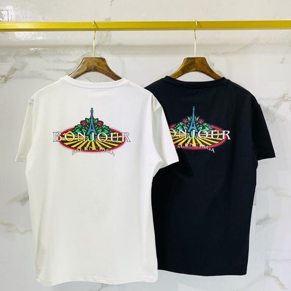 

2020 brand summer men's casual short-sleeved t-shirt printed men's luxury bird printing mens t shirt short sleeve men.da8, White;black