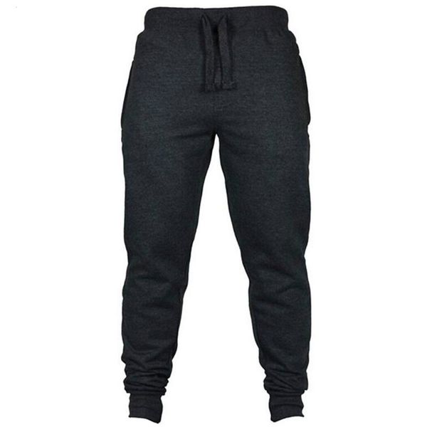 

мужские joggers 2018. тренировки брюки мужские брюки повседневные брюки sweatpants jogger черный повседневный эластичный хлопок фитнес трени, Black