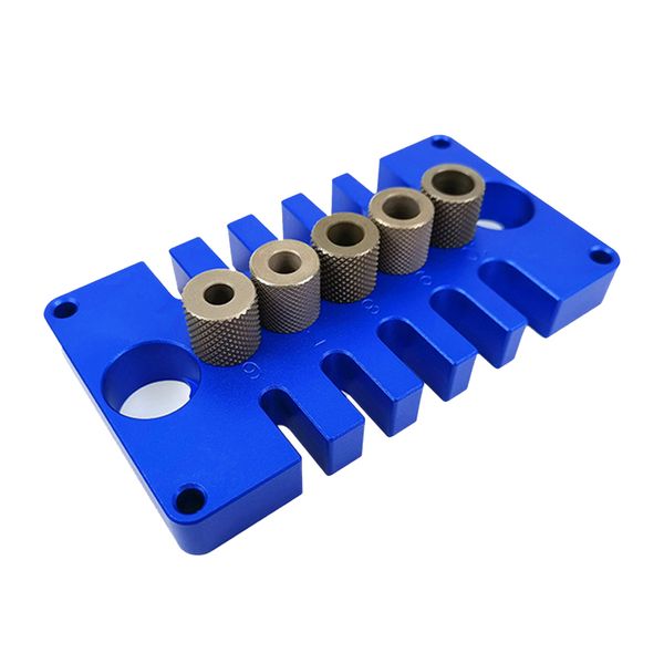 

woodworking 3 in 1 punch locator hole opener pocket hole jig tenon doweling jig woodworking puncher blue