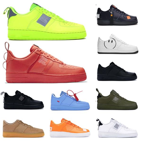 

classic brand forces one trainer flat shoes for mens women designer running shoes volt utility red royal blue sport sneakers men women 36-45, White;red