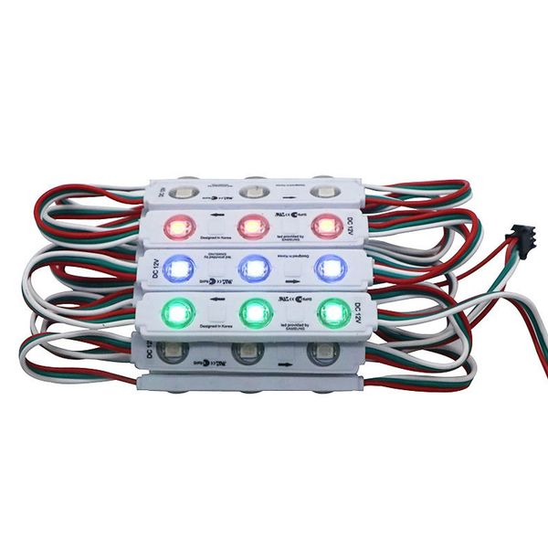 

ws 2811 injection ic led pixel module light for sign letters screen smd 5050 rgb dream color dc12v waterproof ws2811 point addressable light