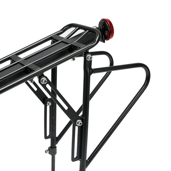 

bicycle rack mtb aluminum alloy frame bike rear rack reflector seat post mount pannier luggage carrier shelf bracket quick relea bike basket