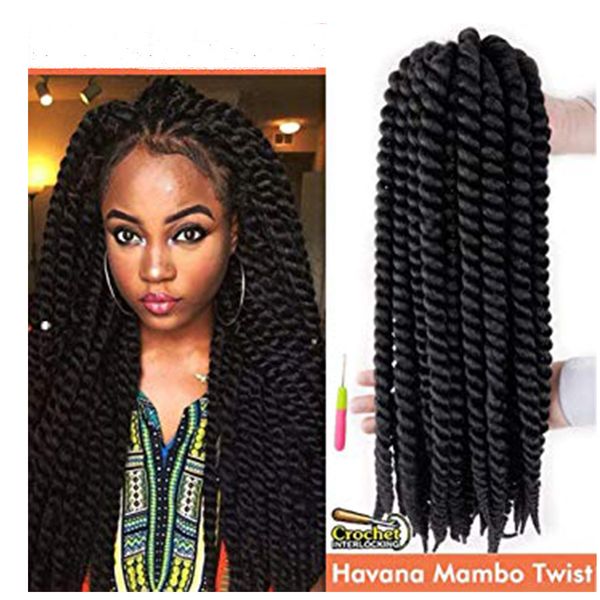 2020 Havana Mambo Twist Crochet Hair Braids 18inches Phoenixfly